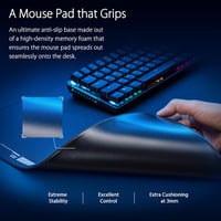 ASUS ROG Hone Ace XXL Gaming Egérpad Hibrid Szövettel Csúszásmentes Gumialap - black, hone ace xxl 2