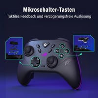 Controller Gaming Wireless ASUS ROG Raikiri II pentru Xbox – joystick TMR, polling rate 1KHz, 4 butoane spate, triggere Dual Mode, 2,4 GHz și Bluetooth 6