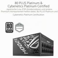 Napájací zdroj ASUS ROG Strix 1200W Platinum – 80 Plus Platinum, ATX 3.1, GaN MOSFET, plne modulárny, inteligentný stabilizátor napätia GPU-First 7