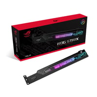 Držiak grafickej karty ASUS ROG Strix ARGB – Držiak na GPU s osvetlením AURA Sync RGB, nastaviteľná veľkosť, kompatibilný s ATX skriňami, čierny 1