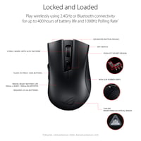 Bezdrôtová herná myš ASUS ROG Strix Carry, optická – čierna 3
