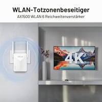 ASUS RP-AX50 WiFi 6 AX1500 dvojpásmový zosilňovač signálu – 802.11ax, kompatibilný s AiMesh, univerzálny opakovač signálu fungujúci s akýmikoľvek routrami 7