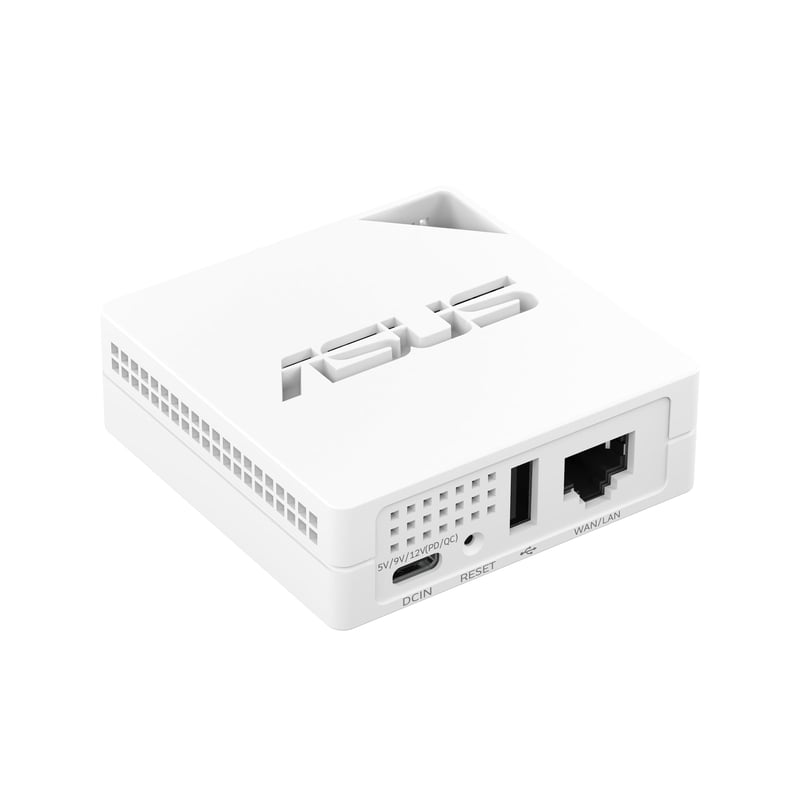 Router mini de călătorie ASUS RT-AX50 Go Dual Band WiFi 6 (802.11ax) - Dispozitiv de rețea wireless compact