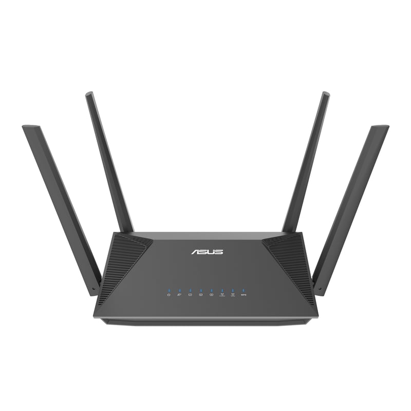 ASUS RT-AX52 AX1800 dvojpásmový WiFi 6 router – AiMesh, VPN, rodičovská kontrola, hranie hier a streamovanie, inteligentná domácnosť