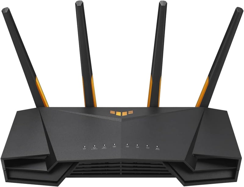 ASUS TUF Gaming AX4200 WiFi 6 Router - Dual Band, 4200 Mbps, 2.5Gbps Port, Mobil Játék Mód, AiMesh, AiProtection Pro, 4G/5G Helyettesítő