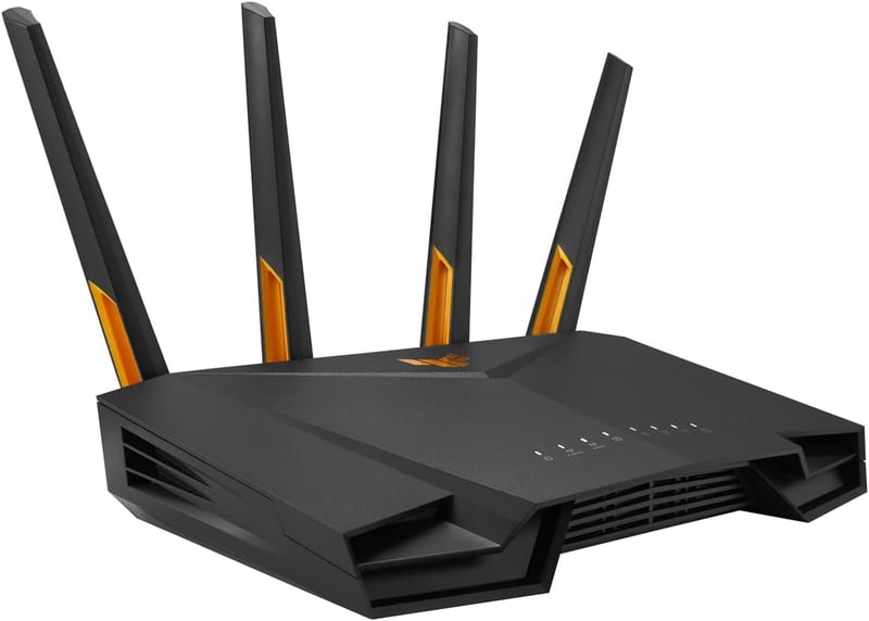ASUS TUF Gaming AX4200 WiFi 6 Router - Dual Band, 4200 Mbps, 2.5Gbps Port, Mobil Játék Mód, AiMesh, AiProtection Pro, 4G/5G Helyettesítő