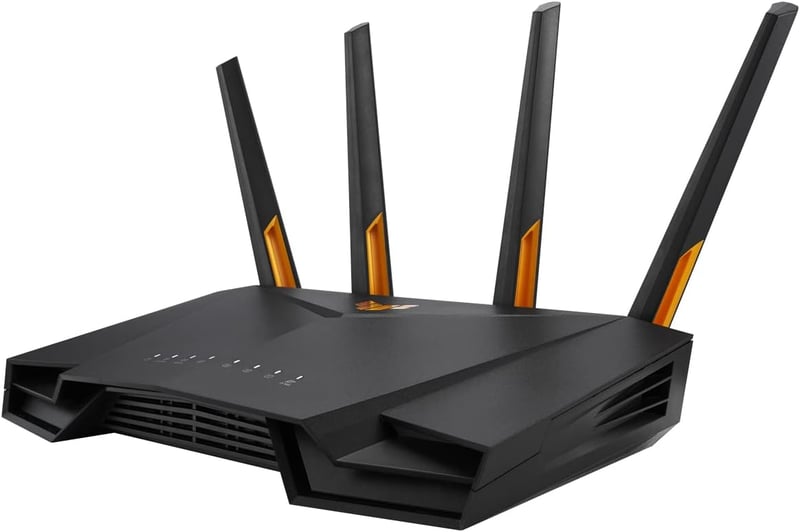 ASUS TUF Gaming AX4200 WiFi 6 Router - Dual Band, 4200 Mbps, 2.5Gbps Port, Mobil Játék Mód, AiMesh, AiProtection Pro, 4G/5G Helyettesítő