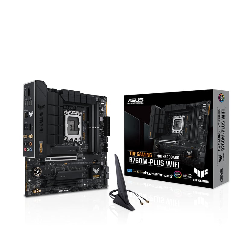 Základná doska ASUS TUF Gaming B760M-Plus WiFi, Intel LGA1700, DDR5, mATX, nový BIOS, podpora 128 GB RAM