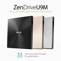 Unitate optică externă ASUS ZenDrive U9M - DVD writer portabil pentru scriere și citire 3