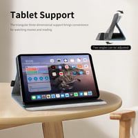 Puzdro AsWant pre tablet Samsung Galaxy Tab A11 8,7" 2025 / Tab A9 8,7" 2023 – Tenké biznis puzdro s trojskladacím stojanom a vreckami, modré 3