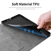 Puzdro AsWant pre tablet Samsung Galaxy Tab A11 8,7" 2025 / Tab A9 8,7" 2023 – Tenké biznis puzdro s trojskladacím stojanom a vreckami, modré 7