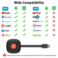 AT-Mizhi bezdrôtový HDMI dongle 4K HDR WiFi adaptér na zrkadlenie obrazovky Miracast DLNA Airplay pre Android iOS Windows Mac TV monitor projektor 5