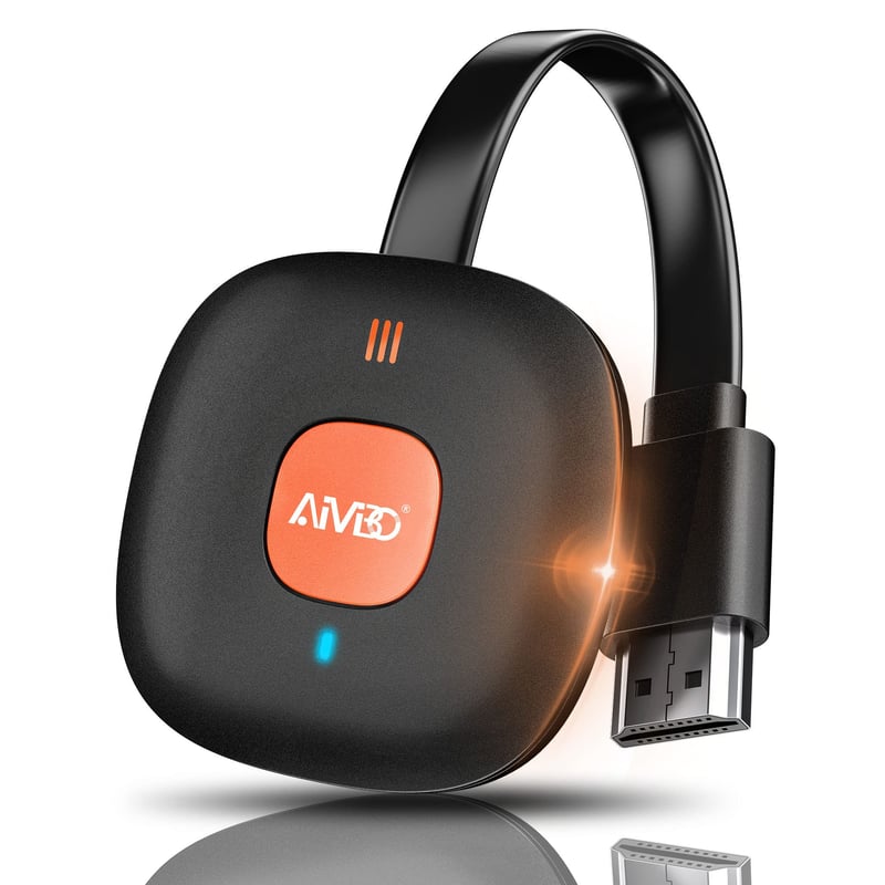 AT-Mizhi bezdrôtový HDMI dongle 4K HDR WiFi adaptér na zrkadlenie obrazovky Miracast DLNA Airplay pre Android iOS Windows Mac TV monitor projektor