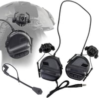 ATAIRSOFT Taktikai Fülhallgató Mikrofonnal Vízálló Fekete 1