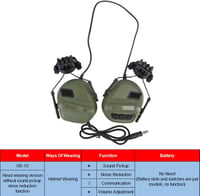 ATAIRSOFT Taktikai Headset Mikrofon Airsoft Sisak Vízálló Paintball 2
