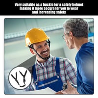 ATBUSS 4 bucăți curea pentru bărbie în formă de Y pentru cască de protecție, curea de fixare reglabilă și durabilă pentru cască de siguranță, pentru construcții 6