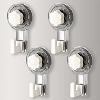 ATEWEITA tapadókorongos kampó törölközőtartó fúrás nélkül extra erős 62 mm tapadókorong kampókkal fürdőszobába konyhába ajtóra 11.2 x 6.2 x 1