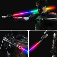 Atexbser Xenopixel Fénykard - Luke Stílusú Fém Markolatú Fénykard Mozgásérzékelővel, 34 Hangfonttal, 16GB SD Kártyával, 16 RGB Színnel, 114c 5