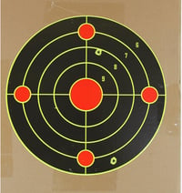 ATFLBOX 12" Fluoreszkáló Sárga Lőlap Csomag - 25 db Öntapadós Céltábla Matrica Pisztolyhoz, Légpuskához, BB és Airsoft Fegyverekhez - 21 Jav 6