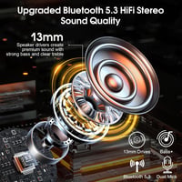 Atheewon V5.3 Bluetooth fülhallgató ENC zajszűrővel - 120 óra üzemidő 2