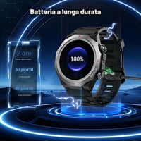 Ceas inteligent Atheewon Intense Black pentru bărbați și femei, cu funcție de inițiere și preluare a apelurilor 7