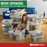 ATHLON TOOLS Set od 4 kutije za pohranu od 5 litara s poklopcem – kvaliteta za hranu, bez BPA 10