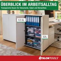 ATHLON TOOLS Set od 4 kutije za pohranu od 5 litara s poklopcem – kvaliteta za hranu, bez BPA 9
