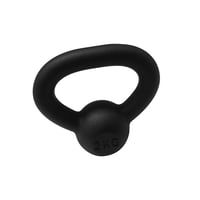 Liatinový kettlebell Athlyt 2 kg čierny, činka na cvičenie doma aj do posilňovne 1