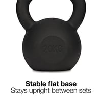 Liatinový kettlebell Athlyt 2 kg čierny, činka na cvičenie doma aj do posilňovne 3
