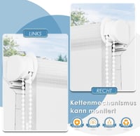 Atlaz Klemmfix Dupla Roletta Fúrás Nélkül 45x150cm Fehér Zebra Roletta 3