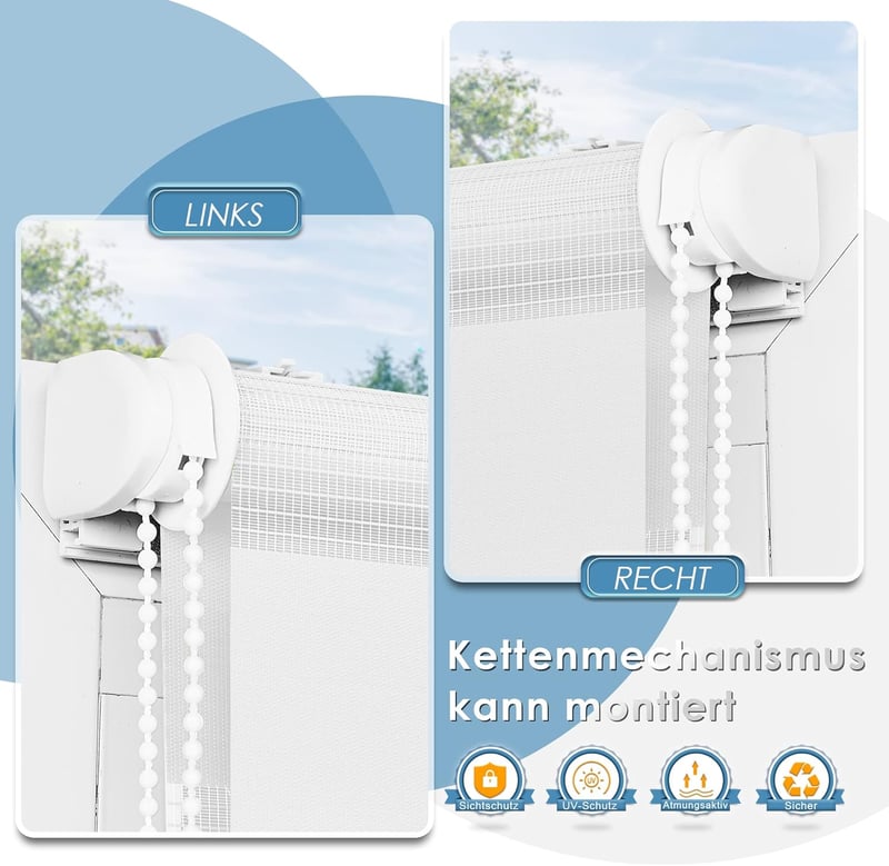 Atlaz Klemmfix Dupla Roletta Fúrás Nélkül 45x150cm Fehér Zebra Roletta