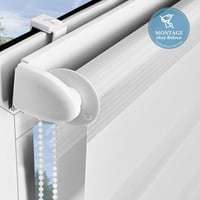 Atlaz Klemmfix Dupla Roletta Fúrás Nélkül 45x150cm Fehér Zebra Roletta 6