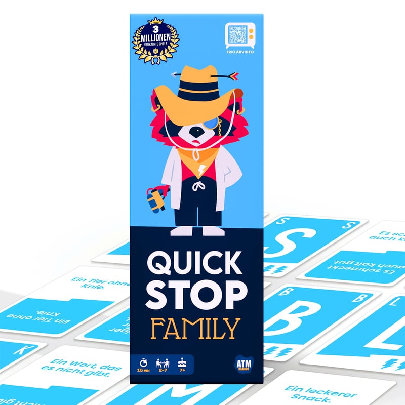 Karetná hra ATM Gaming QuickStop betűpárbaj – pre 2-7 hráčov, od 7 rokov