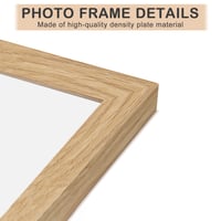 ATOBART Fotorámik A4, MDF, prírodné drevo, 3-dielna súprava, 21x29,7 cm, s akrylovým sklom, rámik na fotografie, diplomy a plagáty na zavesenie na stenu 7