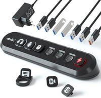 atolla USB 3.0 Hub 5 Gbps aktív 36W tápegységgel és gyorstöltő porttal 1