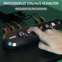atolla USB 3.0 Hub 5 Gbps aktív 36W tápegységgel és gyorstöltő porttal 6