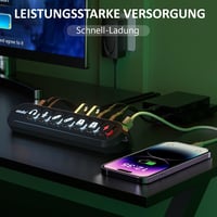 atolla USB 3.0 Hub 5 Gbps aktív 36W tápegységgel és gyorstöltő porttal 4