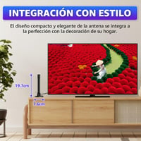 Vnútorná TV anténa AtomDream Tech s magnetickým podstavcom a zosilňovačom – 360° príjem signálu – 4K/1080P HD – kompatibilná so Smart TV a IPTV 3