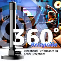 Vnútorná TV anténa AtomDream Tech s magnetickým podstavcom a zosilňovačom – 360° príjem signálu – 4K/1080P HD – kompatibilná so Smart TV a IPTV 7