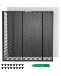 Masă de lucru tip fagure pentru tăiere laser ATOMSTACK F2N 350x350 mm, cu tavă metalică, compatibilă cu majoritatea mașinilor de gravat laser 2