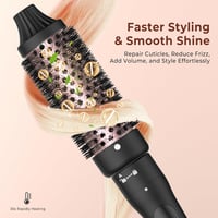 Atopskins 4 az 1-ben Kerámia Hajformázó Készlet - 32/38/25mm Hőkefe és Hajsütővas Digitális Kijelzővel, 14 Hőfokozat, Ionos Technológia Dús  5