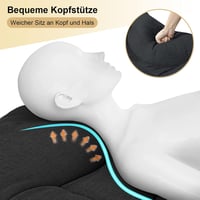 ATORPOK SHOP összecsukható kempingágy extra széles kerti ágy kültéri beltéri - Black 2