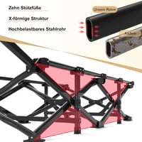 ATORPOK SHOP összecsukható kempingágy extra széles kerti ágy kültéri beltéri - Black 3