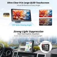 ATOTO P5 Hordozható Autórádió 9" QLED Tükröződésmentes Érintőképernyővel, Vezeték Nélküli CarPlay és Android Auto, Bluetooth, Automatikus Fé 5