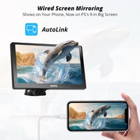 ATOTO P5 Hordozható Autórádió 9" QLED Tükröződésmentes Érintőképernyővel, Vezeték Nélküli CarPlay és Android Auto, Bluetooth, Automatikus Fé 3