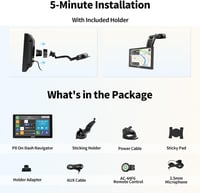 ATOTO P807SD-RM Vezeték Nélküli Carplay & Android Autórádió, 7 Colos QLED Tükröződésmentes Érintőkijelző, GPS Navigáció, Távirányító 6