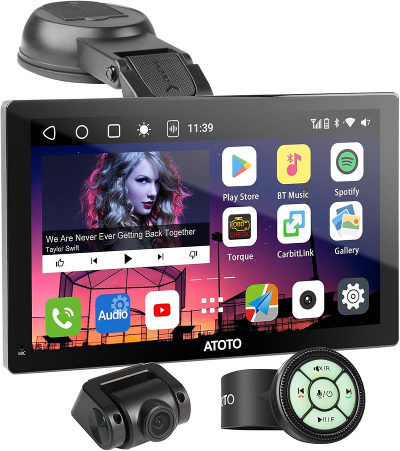 ATOTO P9 7" QLED Autós Multimédia Navigáció, Wireless CarPlay, Android Auto, GPS, 4G LTE