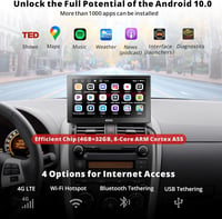 ATOTO P9 7" QLED Autós Multimédia Navigáció, Wireless CarPlay, Android Auto, GPS, 4G LTE 3