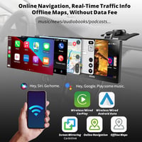 ATOTO P9 9" QLED Android Hordozható Autós Navigáció, 4G+32G Autórádió, Vezeték Nélküli CarPlay, 1080P Tolatókamera, GPS Nyomkövetés, 4G-LTE, 4