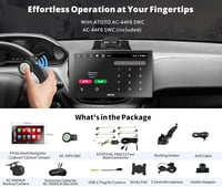 ATOTO P9 9" QLED Android Hordozható Autós Navigáció, 4G+32G Autórádió, Vezeték Nélküli CarPlay, 1080P Tolatókamera, GPS Nyomkövetés, 4G-LTE, 8